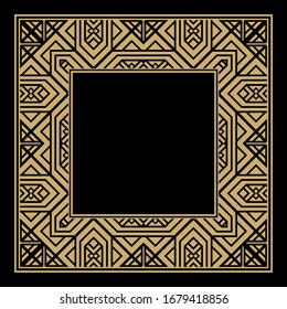  Vintage frame. Greeting card. Wedding invitation. Retro style. Wenzel, decorative frames. Vector logo, template, labels, and icons. Vector illustration.