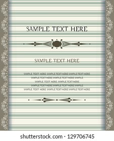 Vintage frame for greeting card,invitation card, romantic stile, luxury postcard, old paper,wedding invitation