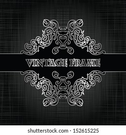 Vintage frame. Grunge design. Original style        