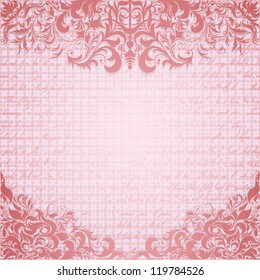 Vintage frame and grungy paper for design