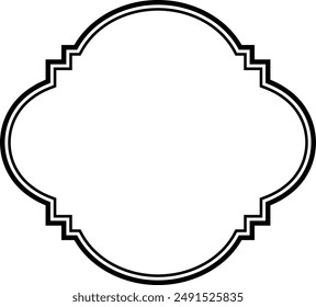  Vintage Frame icon . Retro Decorative Frame.Vector