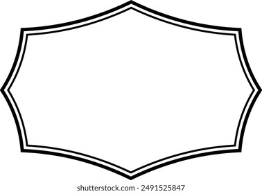  Vintage Frame icon . Retro Decorative Frame.Vector