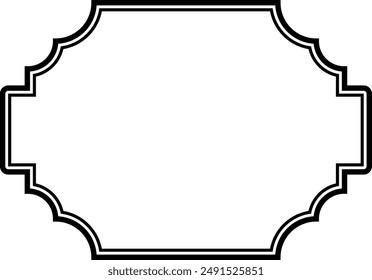  Vintage Frame icon . Retro Decorative Frame.Vector