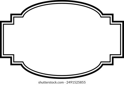  Vintage Frame icon . Retro Decorative Frame.Vector