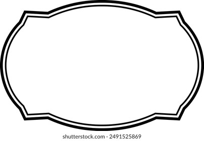 Vintage Frame icon . Retro Decorative Frame.Vector