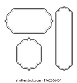 Vintage frame icon Template vector illustration design