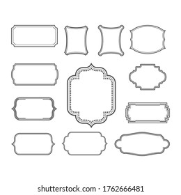 Vintage frame icon Template vector illustration design