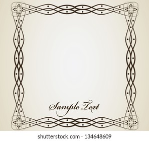Vintage frame illustration