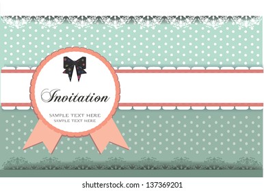 vintage frame, invitation