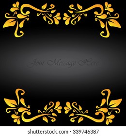 Vintage frame invitation background