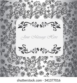 Vintage frame invitation background