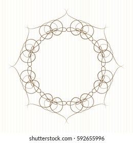 Vintage frame. Isolated single vector illustration.