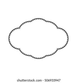 Vintage frame label 