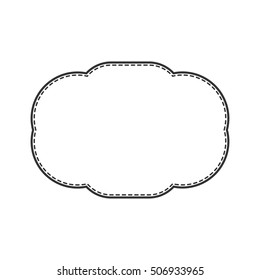 Vintage frame label 