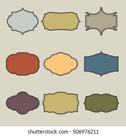 Vintage frame label