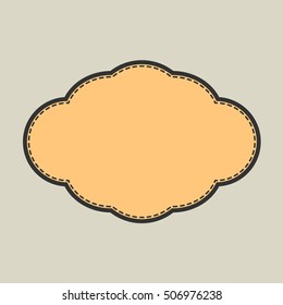 Vintage frame label