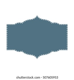 Vintage frame label