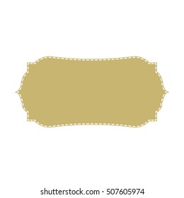 Vintage frame label