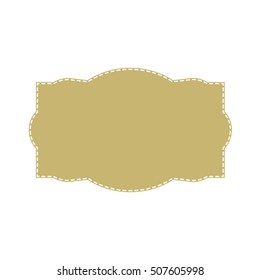 Vintage frame label