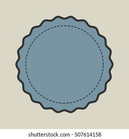 Vintage frame label