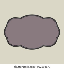 Vintage frame label