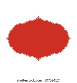 Vintage frame label