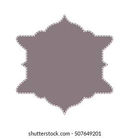 Vintage frame label
