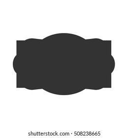 Vintage frame label