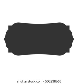 Vintage frame label