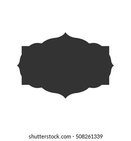 Vintage frame label
