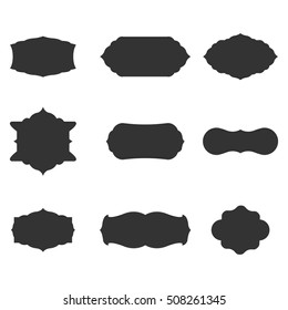 Vintage frame label