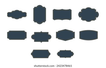 Vintage Frame Label Element Set