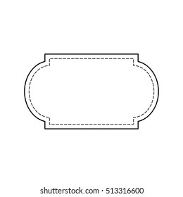 Vintage frame label , paper design for web ,Stickers, Tags