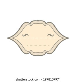 vintage frame label style isolated
