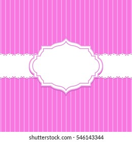 Vintage frame label , vector