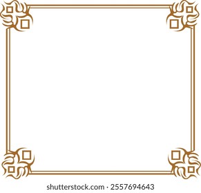 vintage frame labels design Rectangle Frame for Corner Certificate