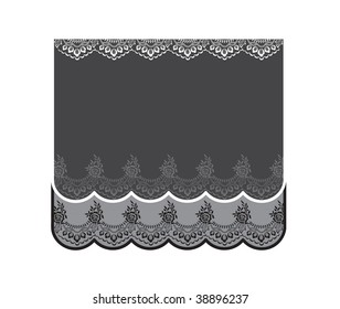 Vintage frame, lace