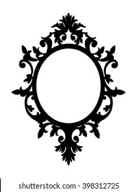Vintage frame for laser cutting. 