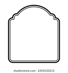 Vintage frame line. vector illustration.