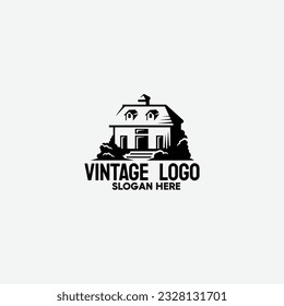 Vintage frame logo. Antique label. Suitable for tattoo studio, barber shop, whiskey label, wine, beer, brewing, salon, shop, signage.