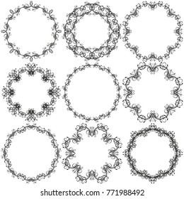 	
Vintage frame love vector set. Floral frame for design of monograms, invitations, frames, menus, labels and websites. Graphic elements for design of catalogs and brochures of cafes, boutiques. love.