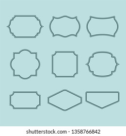 vintage frame luxury design vector
