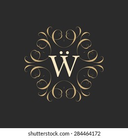 Vintage Frame for Luxury Logos, Restaurant, Hotel, Boutique or Business Identity. Royalty, Heraldic Design with Flourishes Elegant Design Elements. Vector Illustration Template