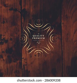 Vintage Frame for Luxury Logos, Restaurant, Hotel, Boutique or Business Identity. Royalty, Heraldic Design with Flourishes Elegant Design Elements. Vector Illustration Template