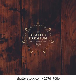 Vintage Frame for Luxury Logos, Restaurant, Hotel, Boutique or Business Identity. Royalty, Heraldic Design with Flourishes Elegant Design Elements. Vector Illustration Template