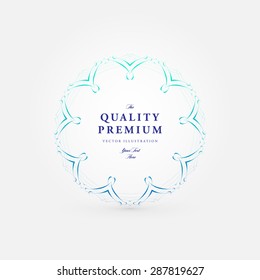 Vintage Frame for Luxury Logos, Restaurant, Hotel, Boutique or Business Identity. Royalty, Heraldic Design with Flourishes Elegant Design Elements. Vector Illustration Template