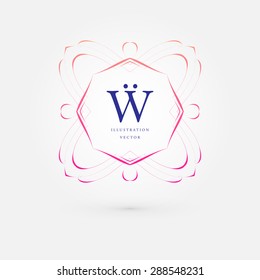 Vintage Frame for Luxury Logos, Restaurant, Hotel, Boutique or Business Identity. Royalty, Heraldic Design with Flourishes Elegant Design Elements. Vector Illustration Template