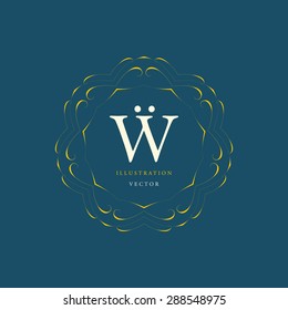 Vintage Frame for Luxury Logos, Restaurant, Hotel, Boutique or Business Identity. Royalty, Heraldic Design with Flourishes Elegant Design Elements. Vector Illustration Template