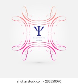 Vintage Frame for Luxury Logos, Restaurant, Hotel, Boutique or Business Identity. Royalty, Heraldic Design with Flourishes Elegant Design Elements. Vector Illustration Template