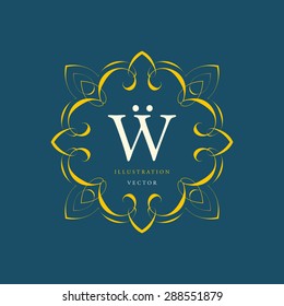 Vintage Frame for Luxury Logos, Restaurant, Hotel, Boutique or Business Identity. Royalty, Heraldic Design with Flourishes Elegant Design Elements. Vector Illustration Template